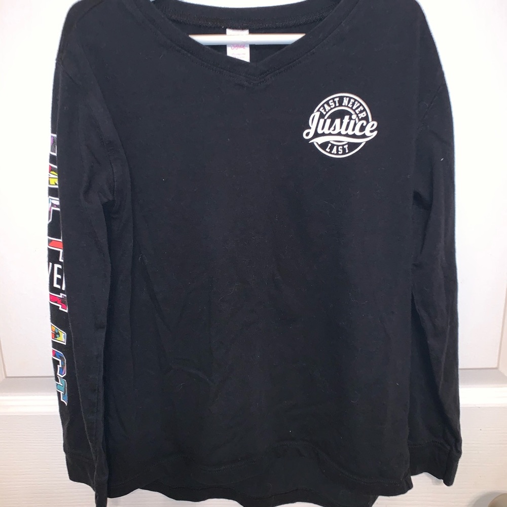 🌸🌸Black Justice long sleeve shirt